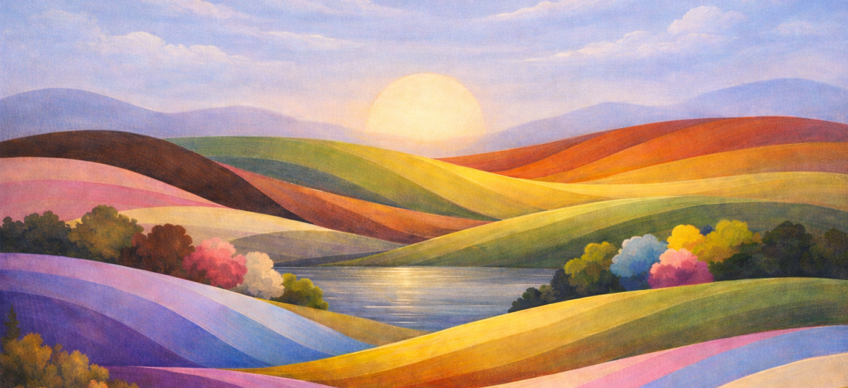 Amanecer multicolor con un estilo REMEDIOS VARO