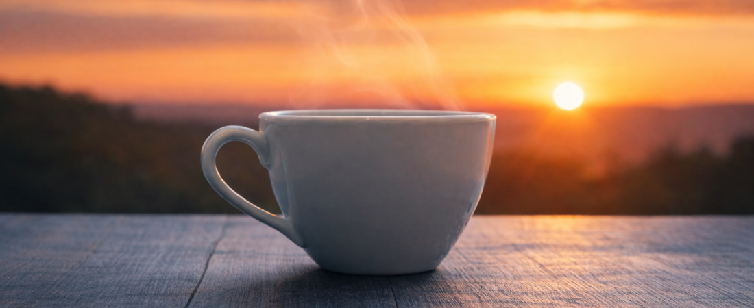 Café al amanecer